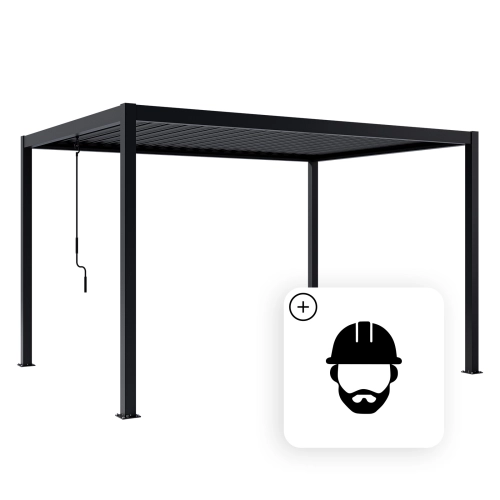 Pergola ogrodowa tarasowa aluminiowa  NORDVIC Skyline 3 x 4 m Antracyt + Montaż w cenie